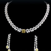 Yellow diamond necklace