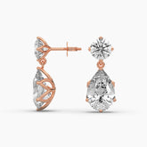 Dangling Drops Diamond Earring