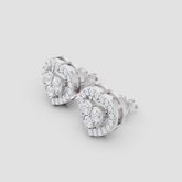 Trinity Heart Diamond Earring