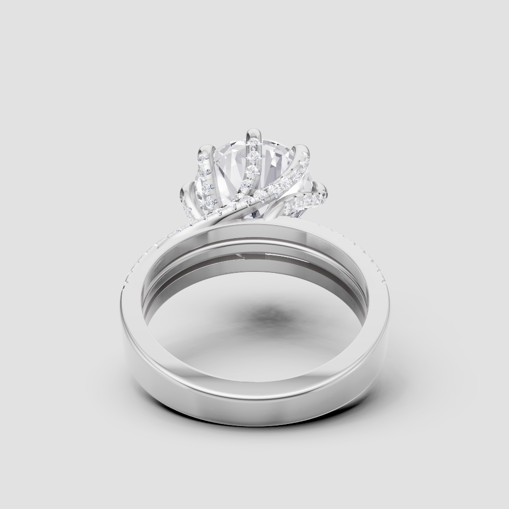 Eternal Affinity Diamond Ring in White Gold, 3.50 ct lab-grown diamond, colour grade E - view 3 of 6