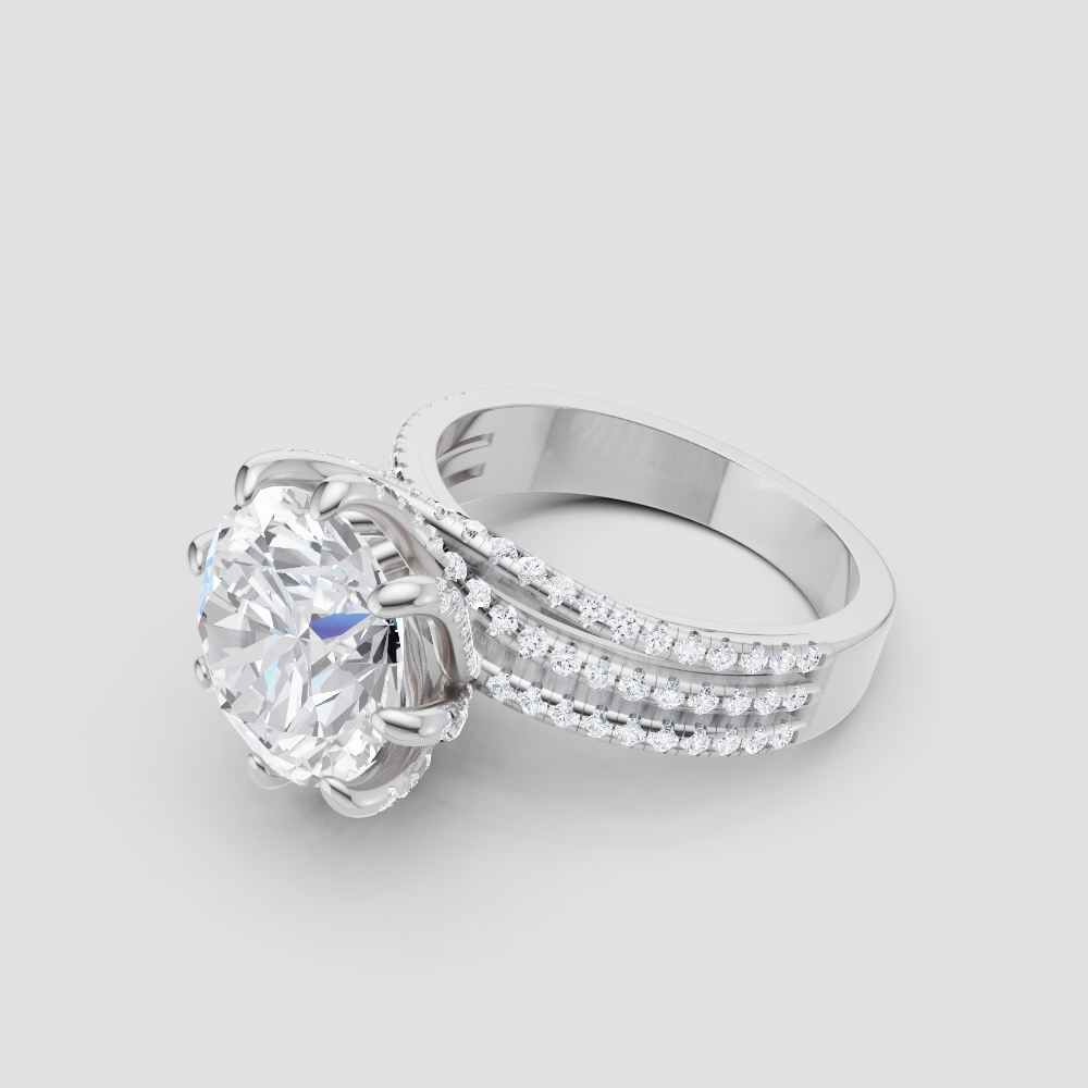 Eternal Affinity Diamond Ring in White Gold, 3.50 ct lab-grown diamond, colour grade E - view 1 of 6