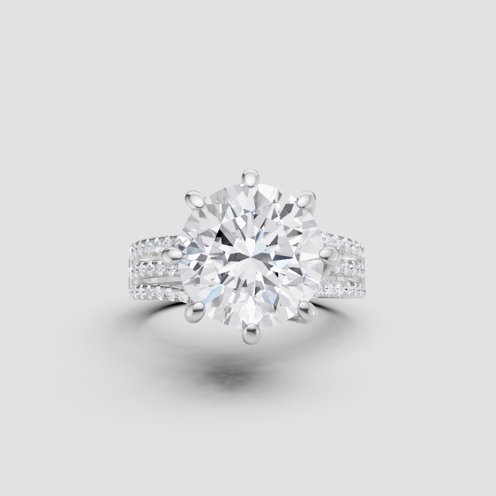 Eternal Affinity Diamond Ring in White Gold, 3.50 ct lab-grown diamond, colour grade E - view 5 of 6