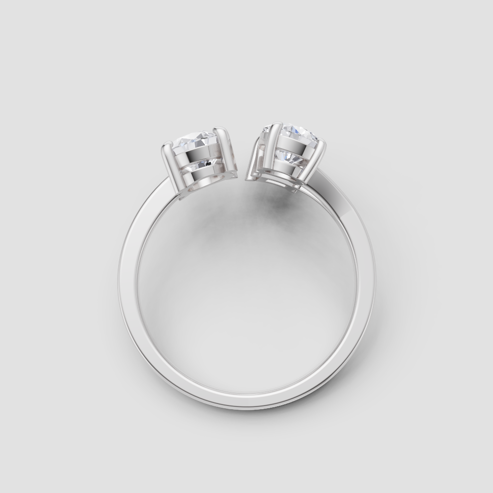 Starlit Devotion Diamond Ring in White Gold, lab-grown diamond, colour grade E - view 4 of 6