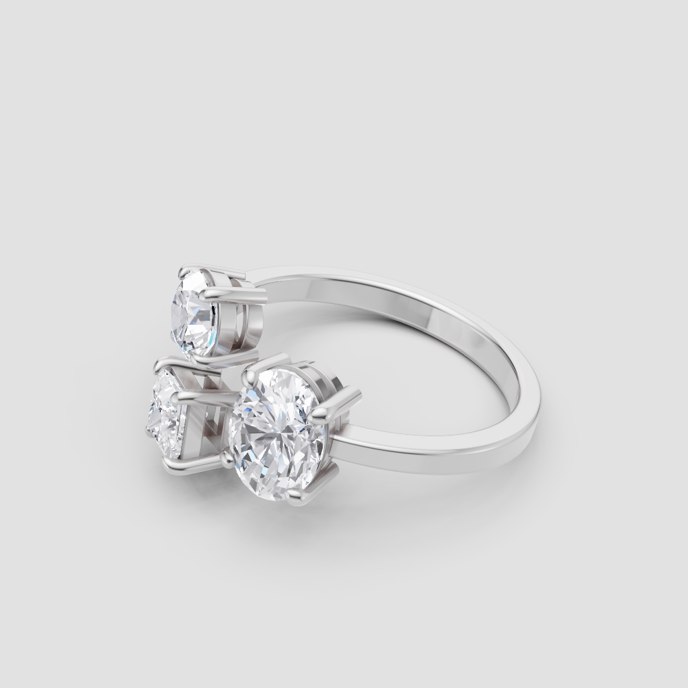 Starlit Devotion Diamond Ring in White Gold, lab-grown diamond, colour grade E - view 5 of 6