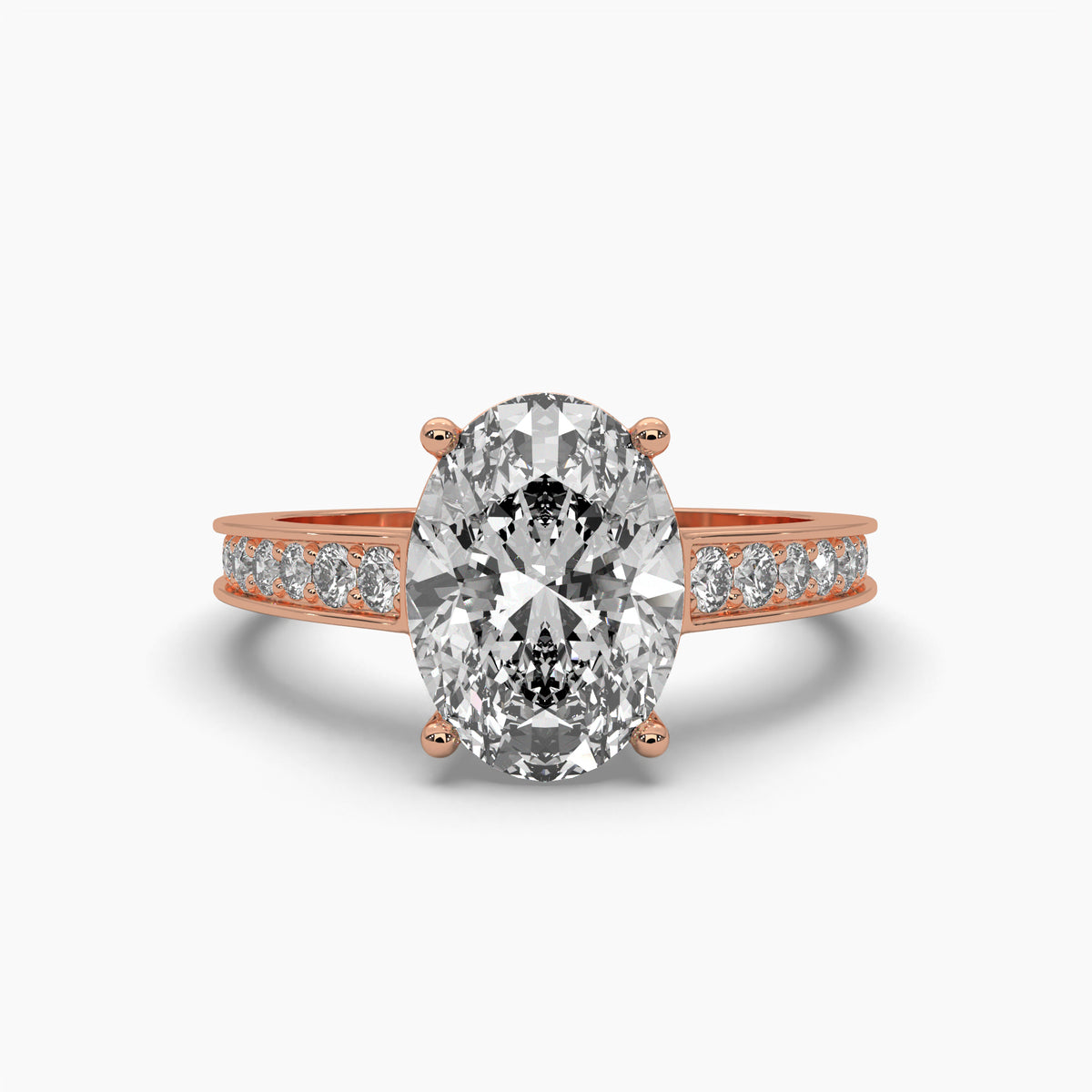 Morning Dew Diamond Ring in Rose Gold, 2.00 ct lab-grown diamond, colour grade E - view 3 of 5