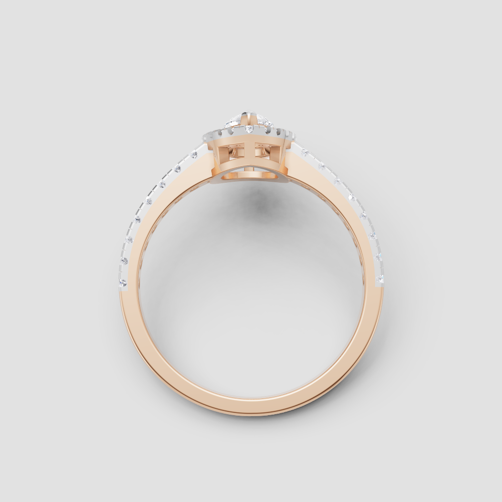Luminous Essence Diamond Ring in Rose Gold, 0.40 ct lab-grown diamond - view 5 of 6