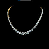 Single line diamond necklace