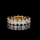 20 pointer oval diamond eternity band