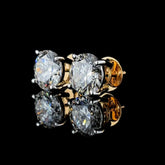2 ct each diamond solitaire Earring