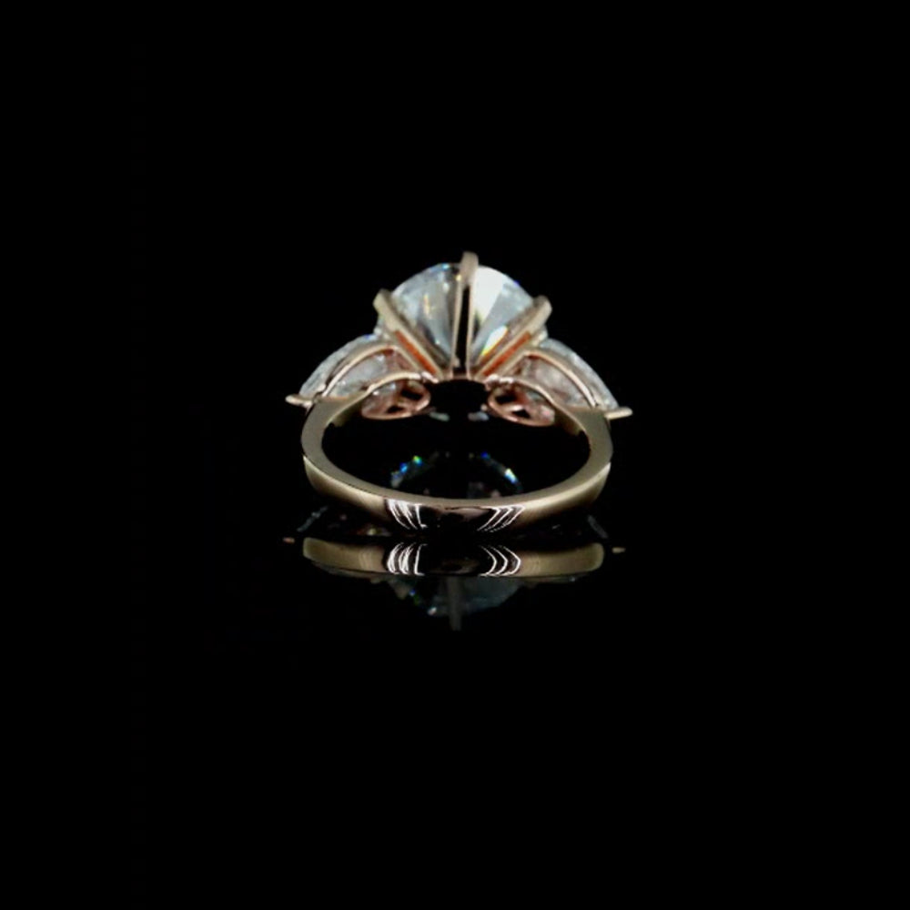 Designer 5ct diamond ring, 5.00 ct diamond, colour grade E - view 3 of 4