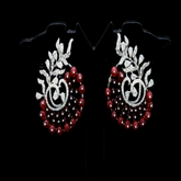 Diamond beads earings