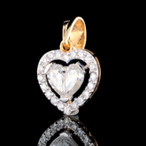 Heart In Heart Diamond Pendent