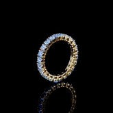 Round shape diamonds eternity band