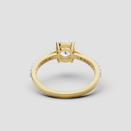 1 Ct Luminous Essence Diamond Ring in Yellow Gold, 1.00 ct lab-grown diamond, colour grade E - view 3 of 6