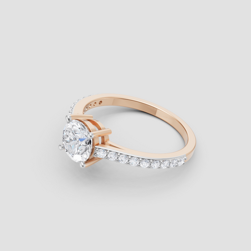 1 Ct Luminous Essence Diamond Ring in Rose Gold, 1.00 ct lab-grown diamond, colour grade E - view 5 of 6