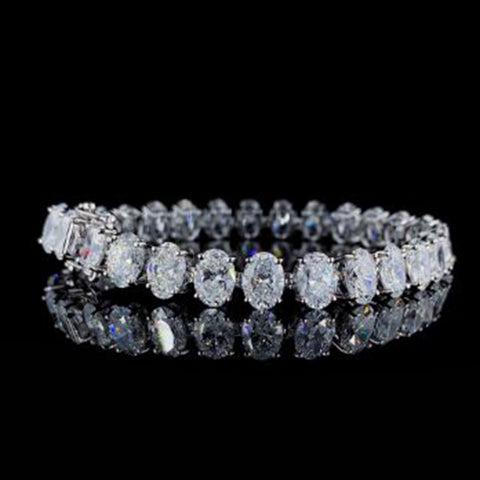 Tennis Bracelet Oval Diamonds