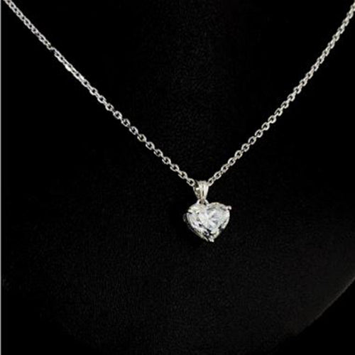 2ct Heart Shape Diamond pendant, 2.00 ct lab-grown diamond, colour grade E - view 4 of 5