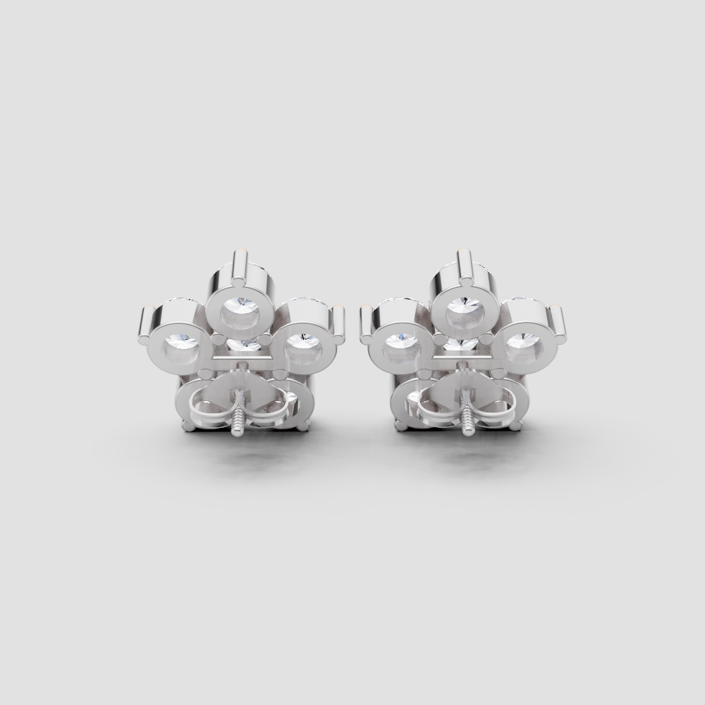 Forever Spark Diamond Earring in White Gold, lab-grown diamond, colour grade E - view 3 of 5