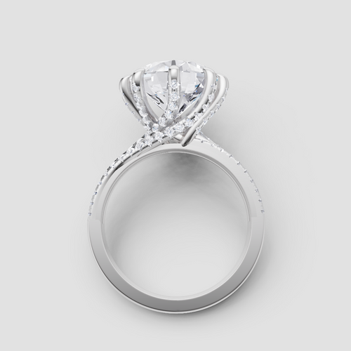Eternal Affinity Diamond Ring in White Gold, 3.50 ct lab-grown diamond, colour grade E - view 4 of 6