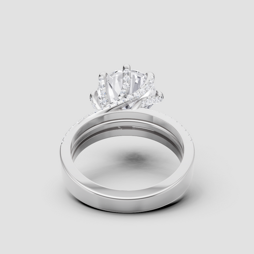 Eternal Affinity Diamond Ring in White Gold, 3.50 ct lab-grown diamond, colour grade E - view 3 of 6
