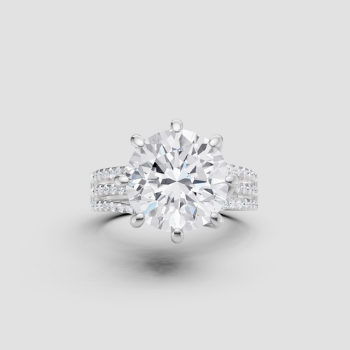 Eternal Affinity Diamond Ring in White Gold, 3.50 ct lab-grown diamond, colour grade E - view 5 of 6