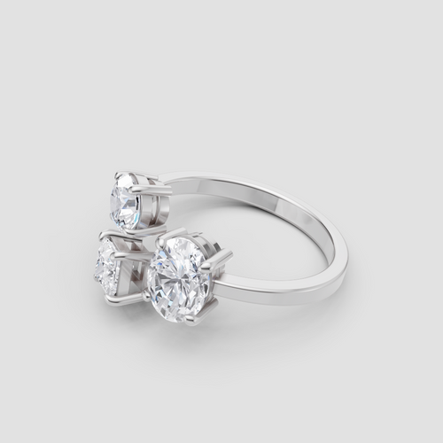 Starlit Devotion Diamond Ring in White Gold, lab-grown diamond, colour grade E - view 5 of 6