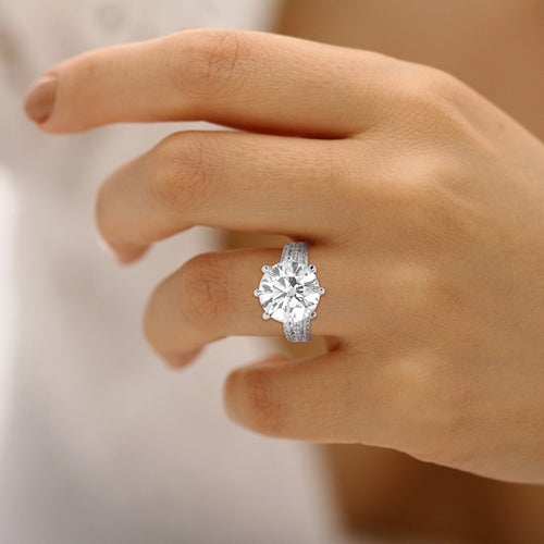 Eternal Affinity Diamond Ring in White Gold, 3.50 ct lab-grown diamond, colour grade E - view 2 of 6