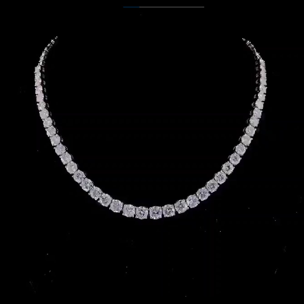 40 pointer tennis necklace