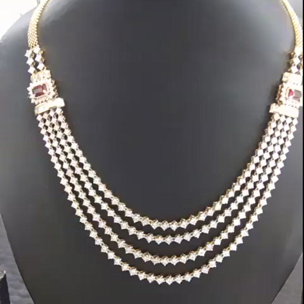 Four line necklace