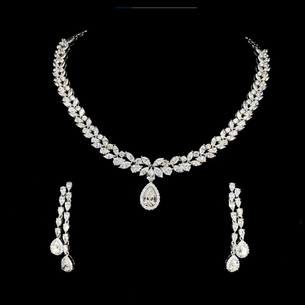 White diamond necklace