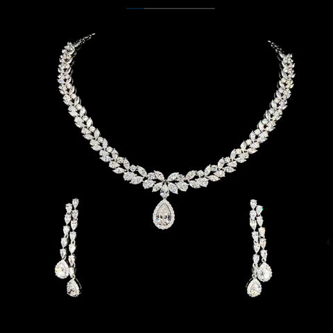White diamond necklace