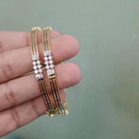 Distance diamond bangles