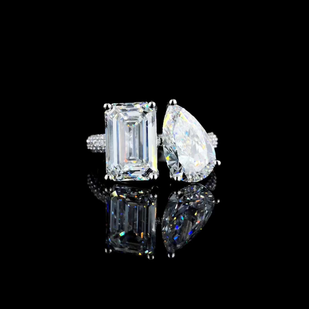 6ct emerald cut diamond ring