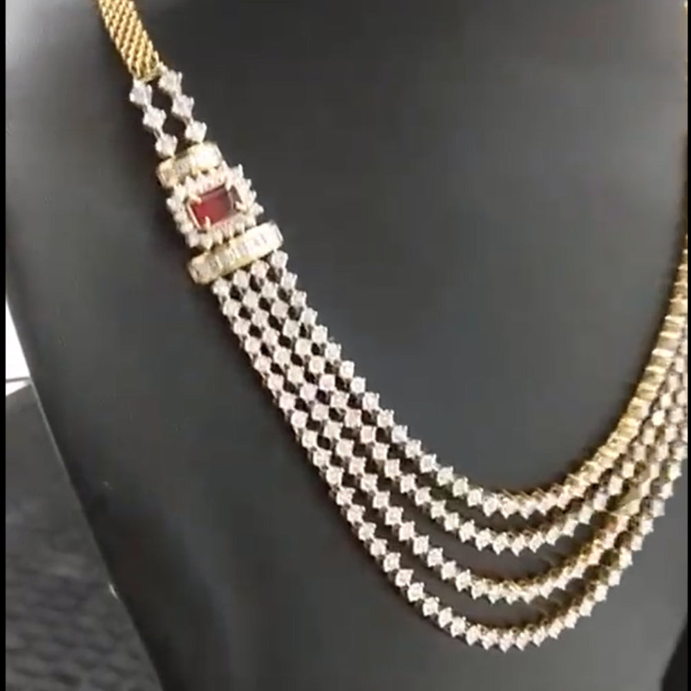 Four line necklace, 12.00 ct diamond, colour grade EF - view 2 of 3