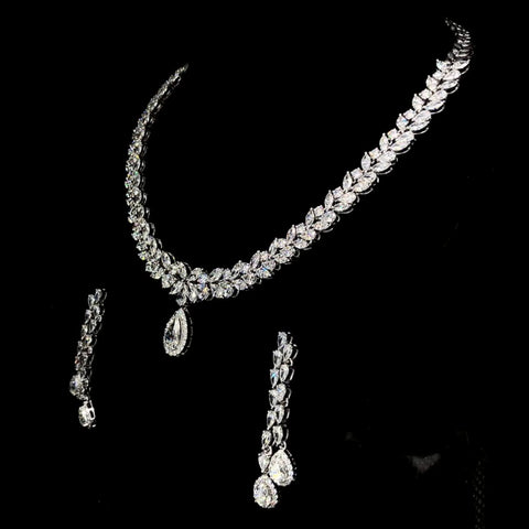 White diamond necklace