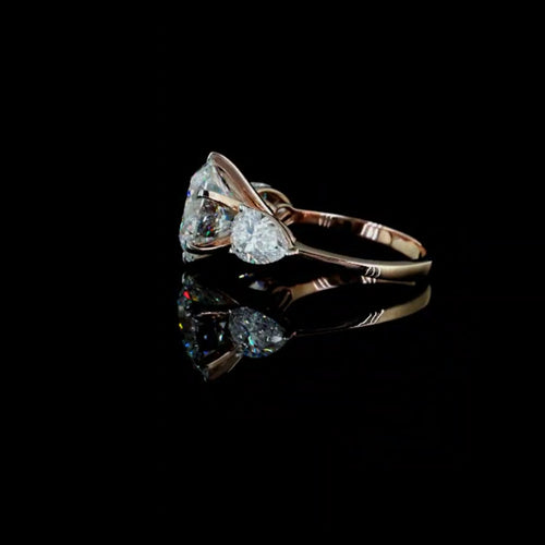 Designer 5ct diamond ring, 5.00 ct diamond, colour grade E - view 2 of 4