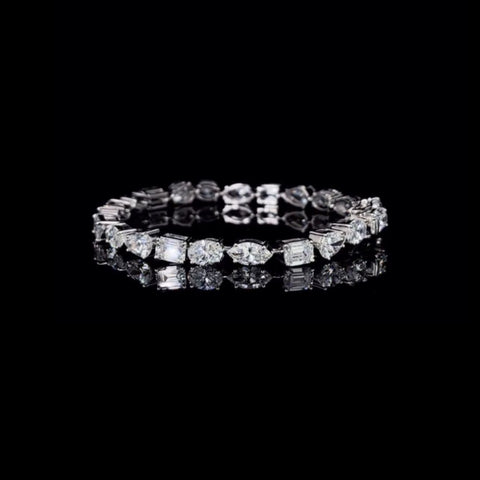 Mix fancy shape diamond bracelet