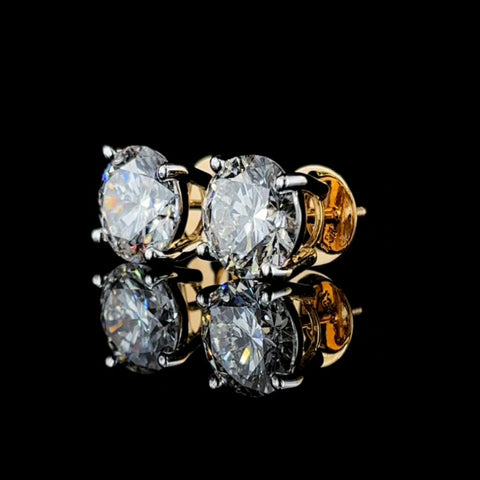 2 ct each diamond solitaire  Earring