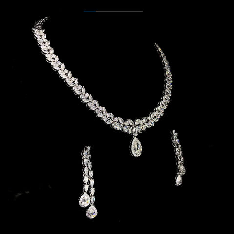 White diamond necklace