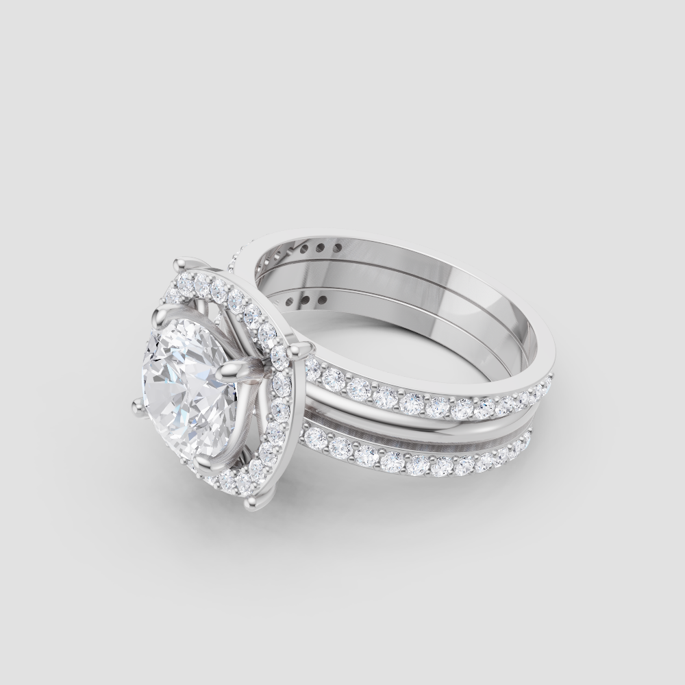 Party Sparkle Diamond Ring, in white gold, lab-grown diamond, colour grade E - view 5 of 6