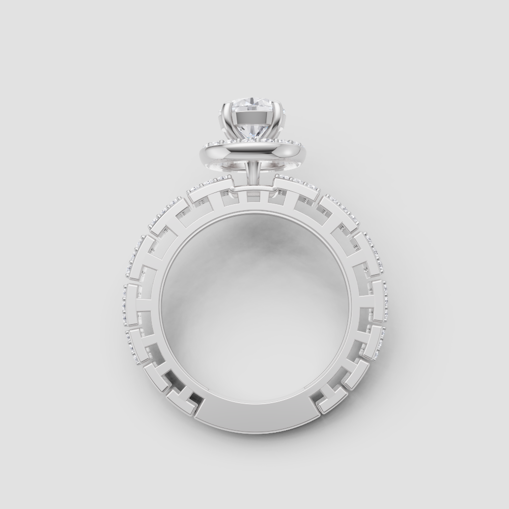 Forever Sparkle Diamond Ring in White Gold, lab-grown diamond, colour grade E - view 4 of 6
