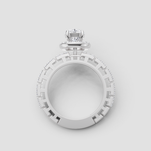Forever Sparkle Diamond Ring in White Gold, lab-grown diamond, colour grade E - view 4 of 6