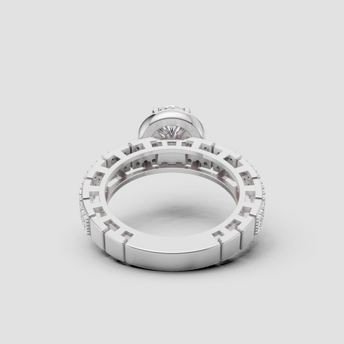 Forever Sparkle Diamond Ring in White Gold, lab-grown diamond, colour grade E - view 3 of 6