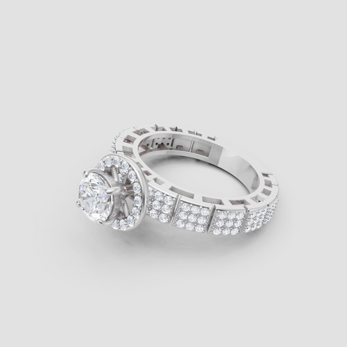 Forever Sparkle Diamond Ring in White Gold, lab-grown diamond, colour grade E - view 1 of 6