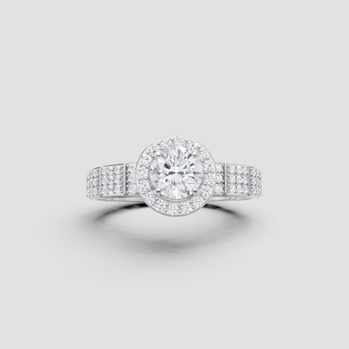 Forever Sparkle Diamond Ring in White Gold, lab-grown diamond, colour grade E - view 5 of 6