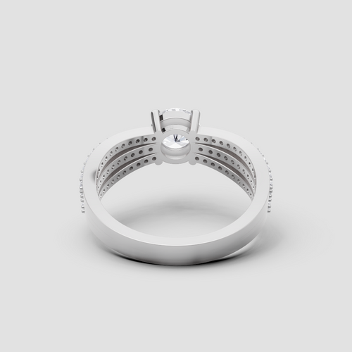 Classic Charm Diamond Ring in White Gold, lab-grown diamond, colour grade E - view 3 of 6