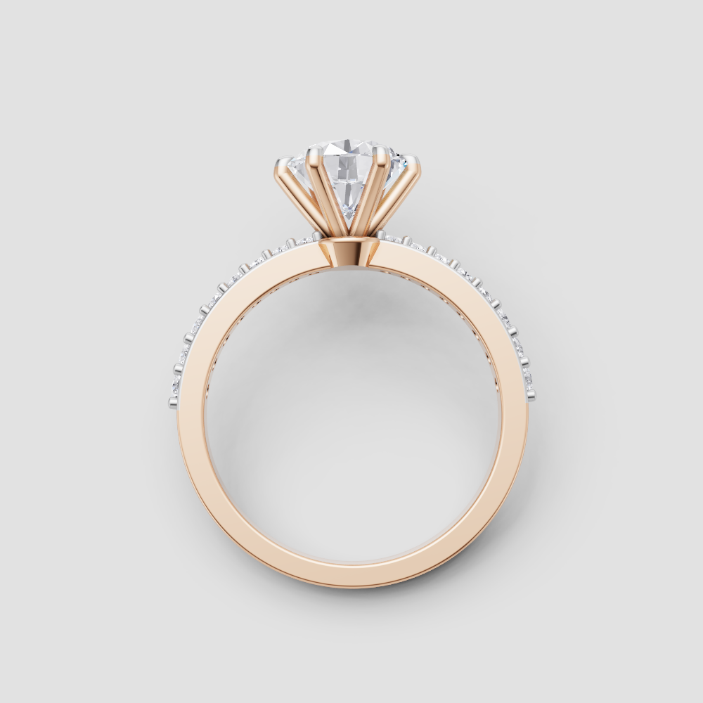 Pure Allure Diamond Ring, in rose gold, 1.25 ct lab-grown diamond, colour grade E - view 3 of 5
