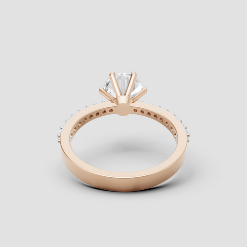 Pure Allure Diamond Ring, in rose gold, 1.25 ct lab-grown diamond, colour grade E - view 4 of 5
