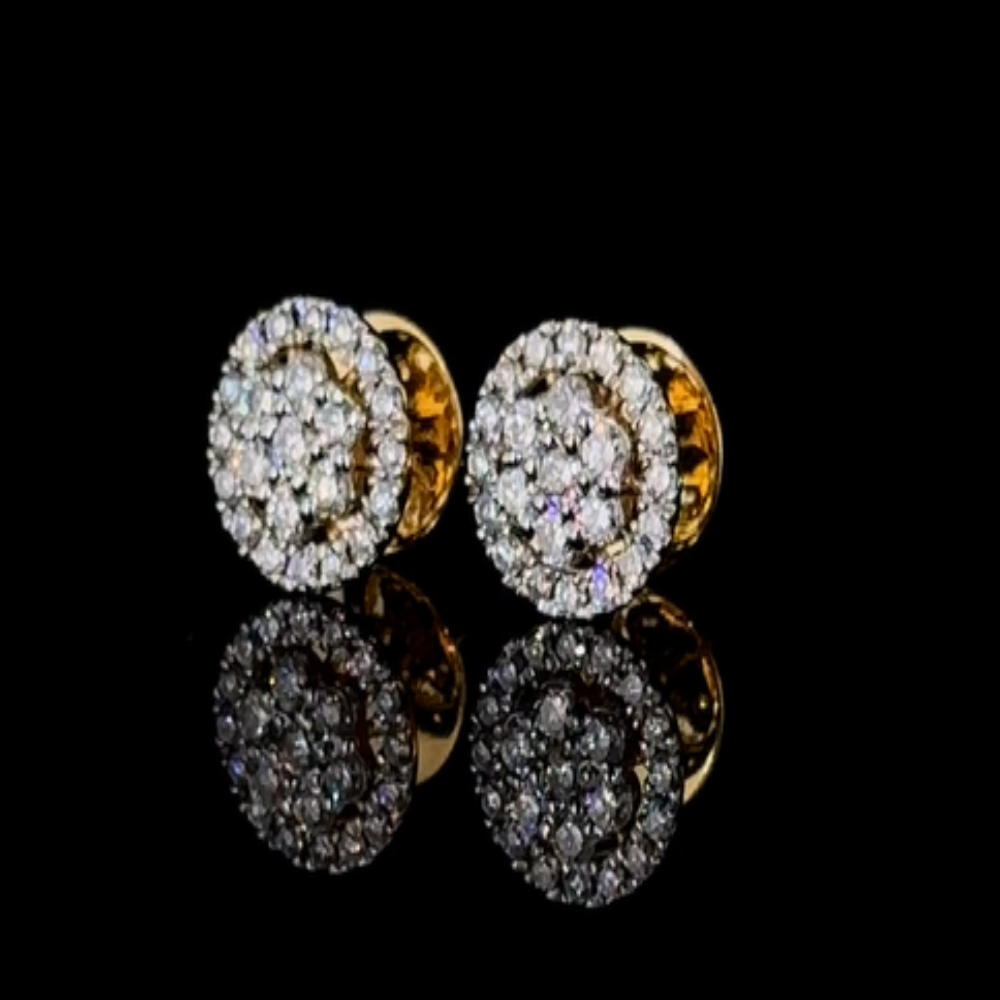 Small Diamonds Settings Earstuds, lab-grown diamond, colour grade EF - view 3 of 5