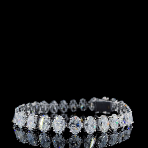 Tennis Bracelet Oval Diamonds